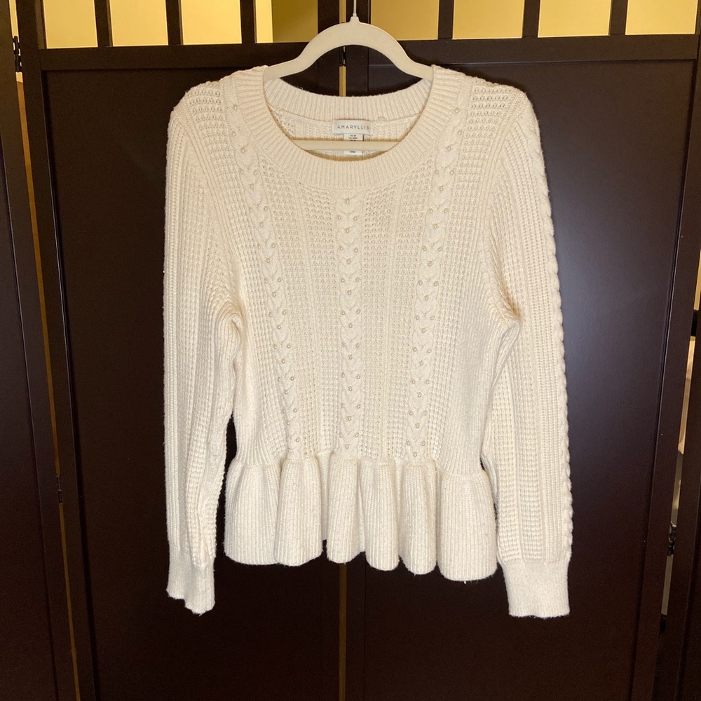 Amaryllis Cream Knitted Sweater